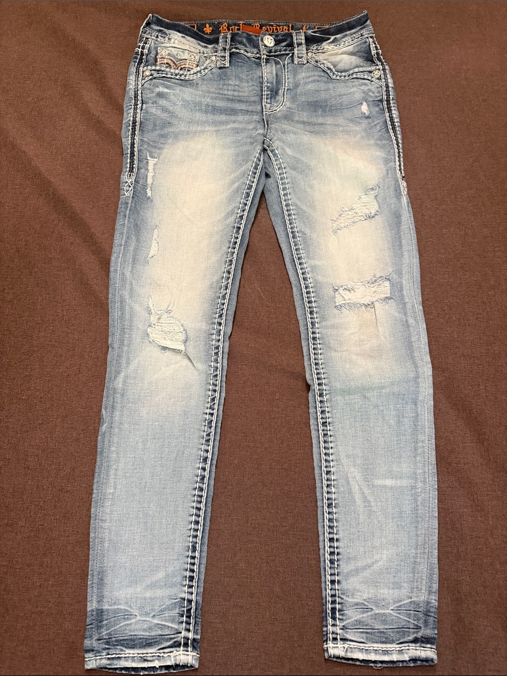 Rock Revival Felda midrise ankle skinny sz25 - Picture 2 of 3